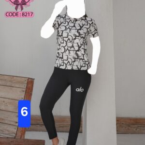 ست تیشرت لگ ورزشی زنانه ALO کد : 8217 (تک عددی )