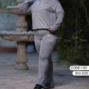 ست کراپ شلوار دمپا ورزشی زنانه کد : 1187 (تک عددی )