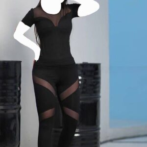 ست تیشرت شلوار ورزشی زنانه کد :5074 (تک عددی )