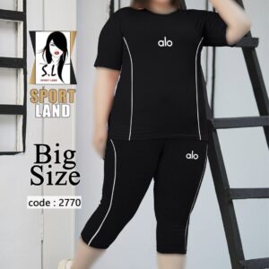 ست تیشرت شلوارک ورزشی زنانه کد: 2770 ( تک عددی)