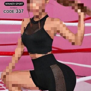 ست کراپ شرتک تورزنبوری ورزشی زنانه کد 337 (تک عددی )