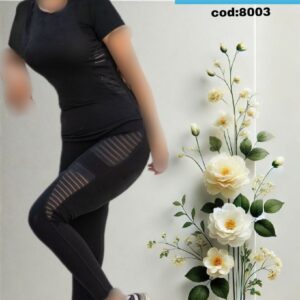 ست تیشرت شلوار ورزشی زنانه کد 8003 ( تک عددی )