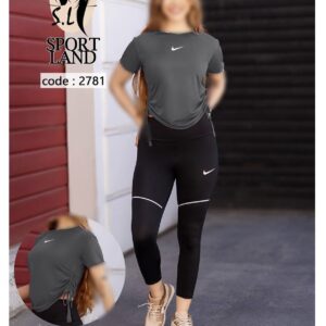 ست تیشرت لگ ورزشی زنانه کد 2781 ( تک عددی )