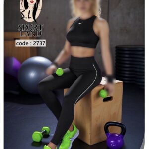 ست نیمتنه کاپدار شلوار ورزشی زنانه کد 2773 ( تک عددی )
