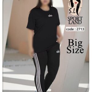 ست تیشرت شلوارک ورزشی زنانه کد 2713 ( تک عددی )